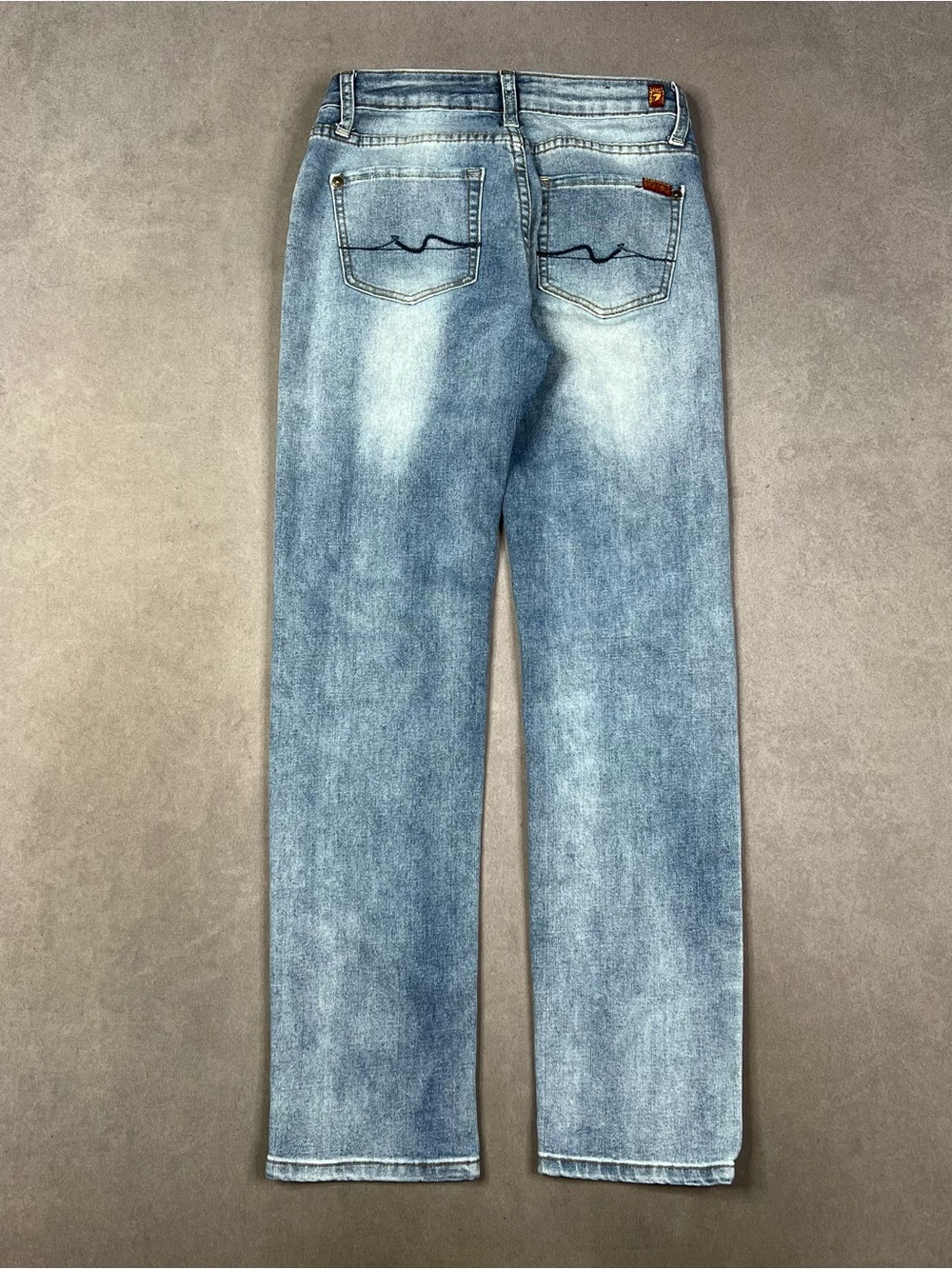 7 for all mankind Skinny Distressed Blue Jeans Waist 14